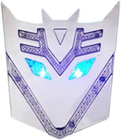 img 1 attached to 🚗 KJJDKJD Solar Transformers Decepticons Emblem: Self-Illuminated Autobot Badge – 3D Sticker Car Decal (Decepticons)