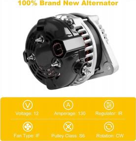 img 2 attached to 🚗 High-Quality OCPTY Alternators 11099 for Acura MDX RL TL, Honda Odyssey Pilot Ridgeline 3.2L 3.5L 3.7L