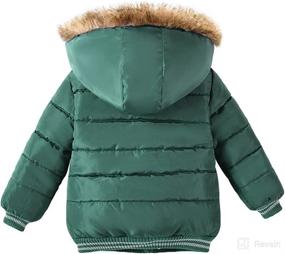 img 2 attached to 🧥 AMIYAN Toddler Winter Snowsuit Coat – Hooded, Thickened, Warm Outerwear for Boys and Girls