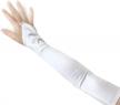 fingerless 23" long bridal satin gloves over the elbow in 20 colors logo