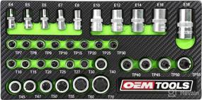 img 3 attached to 🔧 OEMTOOLS 23991 35-Piece Multi-Drive Star Socket Set, Torx Socket Set with EVA Foam Tray, Optimized for Cabinets and Tool Boxes, Enhanced Identification