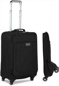 img 4 attached to Travel With Ease: Biaggi Leggero Foldable Spinner Carry-On Suitcase - 22-Inch Compact Luggage - As Seen On Shark Tank - Black