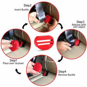 img 2 attached to Stop Kids From Escaping Seat Belts With Eztotz BuckleShield - Heavy Duty Seat Belt Lock Cover For Childproof Car Safety