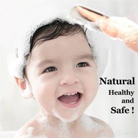 img 2 attached to 🛀 Nouthimo Baby Bath Brush | Baby Cradle Cap Brush | Silicone Shampoo Scalp Face Body Scrubber | Exfoliate and Massage SkinSoother | Baby Essential for Dry Skin, Cradle Cap, and Eczema - White + Grey