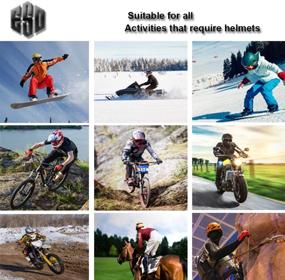 img 1 attached to 🎧 Waterproof Sports Helmet Bluetooth Headset, Stereo Bluetooth 5.0 with Music Call Control, Automatic Answer, Long Battery Life - Perfect for Riding, Skiing, Climbing