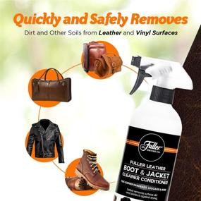 img 2 attached to 🧴 Natural Oil Formula Leather Boot & Jacket Cleaner Conditioner - Effectively Cleans & Conditions Leather/Vinyl Boots, Jackets, Backpacks, Luggage & More; Removes Dirt, Dust & Grime Leaving No Residue