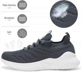img 3 attached to Experience Comfort And Style With Akk Women'S Athletic Shoes - Memory Foam Lightweight Tennis Shoes For Sports, Gym, Jogging And Running