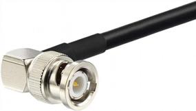 img 1 attached to 10-футовый коаксиальный кабель RG58 с разъемом BNC для переборки и разъемом BNC Male для антенны беспроводного приемника, CB Radio, VHF UHF Ham Radio