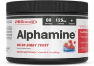 pescience alphamine, weight loss energy powder, melon berry, 60 serving logo