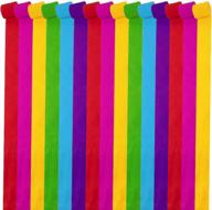 coceca 36 rolls crepe paper streamers 6 color for birthday party graduation ceremony decoration logo