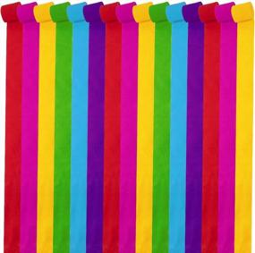 img 2 attached to Coceca 36 Rolls Crepe Paper Streamers 6 Color For Birthday Party Graduation Ceremony Decoration