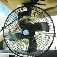 🔌 maso 10-inch 24v car truck home electric air fan - 2 speed airflow desk fans with clip - improved seo logo