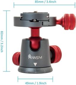 img 3 attached to Tripod Ball Head Mount With 360 Degree Swivel And Bubble Levels For DSLR Camera, Tripod, Monopod & More!