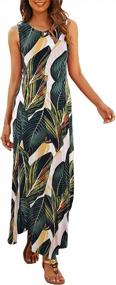 img 3 attached to Women'S Summer Sleeveless Maxi Dress With Pockets - Loose Split Casual Dresses