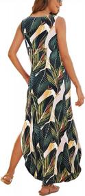 img 1 attached to Women'S Summer Sleeveless Maxi Dress With Pockets - Loose Split Casual Dresses