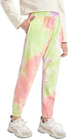 img 4 attached to Girls' Clothing: Romwe Joggers Sweatpant Pocket Size 11-12Y Pants & Capris