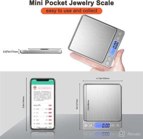 img 2 attached to 📏 MEIYA Gram Scale - Small Digital Food Scale, 500g by 0.01Gram/0.001Ounce, Accurate Weight Measurement for Jewelry/Baking/Soap, 9 Units, Tare Function, LCD Display, Battery Included