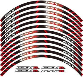 img 2 attached to Enhance Your Suzuki GSXR's Style with 12 X Thick Edge Outer Rim Sticker Stripe Wheel Decals