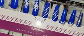 img 6 attached to 500PCS Ejiubas Press On Nails Set - Acrylic Coffin False Nail Tips, Glue & File With Case