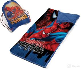 img 4 attached to Marvel Spiderman Slumber Bag Set Kids' Home Store ~ Nursery Furniture