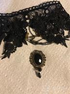 картинка 1 прикреплена к отзыву Women'S Halloween Lace Skull Choker Necklace Vintage Black Decorative Accessory от Cory Miles