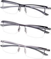 🔍 enhanced vision solutions: 3-pack lightweight half-rim reading glasses logo