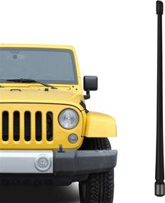 img 4 attached to 🚙 13 Inch Flexible Rubber Antenna for Jeep Wrangler JK JKU JL JLU Rubicon Sahara & Gladiator 2008-2021 - FM/AM Antenna Replacement & Jeep Accessories from CHAOGANG