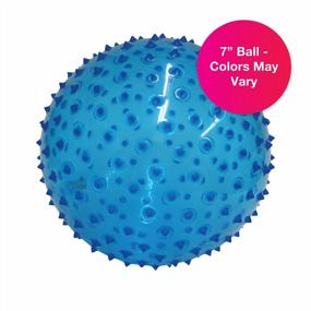 img 3 attached to Sensory Baby Ball By Edushape - 7 Inch Transparent Primary Color Ball For Enhanced Gross Motor Skills Development In Infants 6 Months & Up - Vibrant Colorful & Textured Ball For Babies - Single Pack