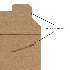 img 2 attached to 100 Pack Of Aviditi Kraft Stayflats Rigid Flat Mailers - 11" X 16" - Ideal For Shipping And Protecting Documents, Photos, And Artwork