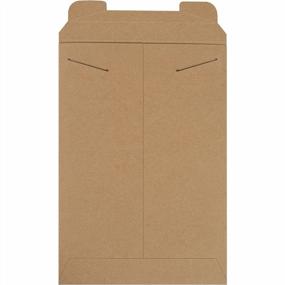img 3 attached to 100 Pack Of Aviditi Kraft Stayflats Rigid Flat Mailers - 11" X 16" - Ideal For Shipping And Protecting Documents, Photos, And Artwork