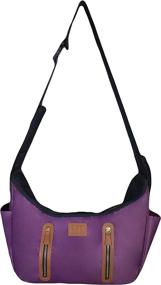 img 2 attached to 👜 Cat & Dog Tote/Sling Carrier with Storage Pocket, Washable Liner, Zippered Top, Mesh Windows, 2 Models, 6 Color Options