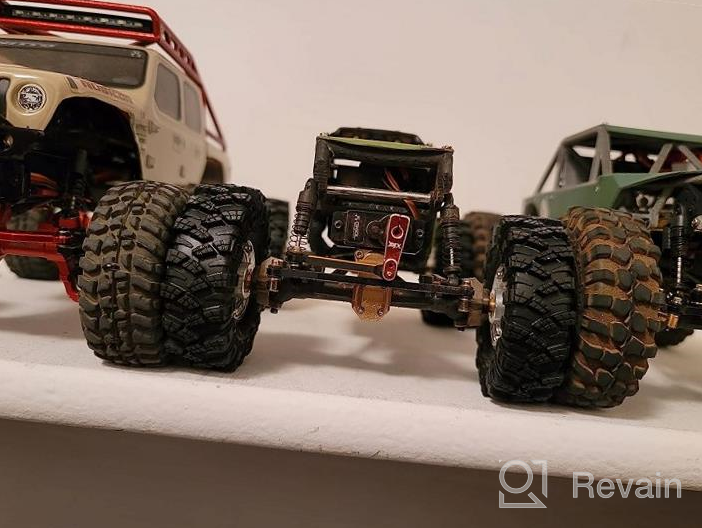 img 1 attached to Upgrade Your Small Crawler With INJORA 1.0 Mud Terrain Tires For TRX4M, SCX24, Axial And More - Set Of 4 Tires Included! review by April Kahn