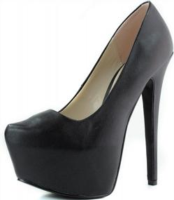 img 4 attached to Women'S Pointed Toe Platform Stiletto High Heel Pumps Sexy Hidden Wedge Shoes