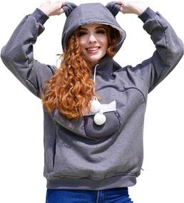 img 4 attached to Carrier Hoodie Sweatshirt Pullover X Large Cats ... Apparel