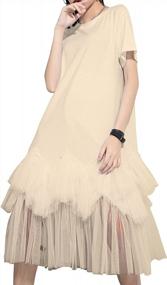 img 3 attached to Chic And Comfy: Ellazhu Women'S Oversized Tutu Tulle Dress For Casual Dressing - GY2266
