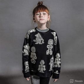 img 2 attached to NUNUNU Crewneck Sweatshirt Toddler Cotton Apparel & Accessories Baby Boys better for Clothing