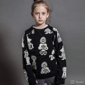 img 3 attached to NUNUNU Crewneck Sweatshirt Toddler Cotton Apparel & Accessories Baby Boys better for Clothing