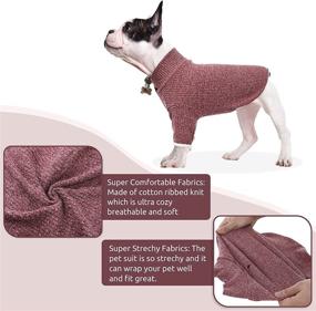 img 1 attached to 🐶 Queenmore Soft Dog Pajamas Sweater Suit for Anxiety Relief – Super Stretch Clothes for Small, Medium, and Large Dogs