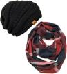 cozy winter knit infinity scarf and beanie hat set by wrapables® logo