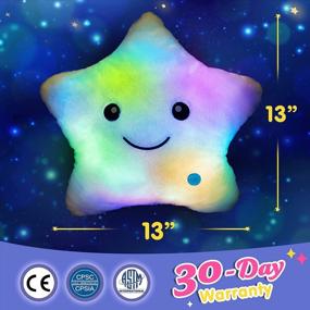 img 2 attached to Twinkle, Twinkle Little Star: Illuminate Your Nights With WEWILL'S 13'' LED Light-Up Plush Pillows For Toddlers And Kids!