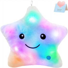 img 4 attached to Twinkle, Twinkle Little Star: Illuminate Your Nights With WEWILL'S 13'' LED Light-Up Plush Pillows For Toddlers And Kids!