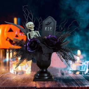 img 3 attached to 🎃 Hanizi 15-Inch Halloween Table Centerpieces for Indoor Decor, Halloween Tabletop Decorations