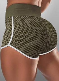 img 2 attached to Sidefeel Women High Waist Butt Lifting Shorts Mesh Side Drawstring Workout Sports Athletic Shorts