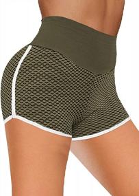 img 3 attached to Sidefeel Women High Waist Butt Lifting Shorts Mesh Side Drawstring Workout Sports Athletic Shorts