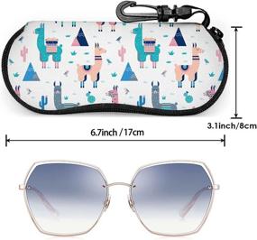 img 2 attached to Zipper Eyegalsses Neoprene Portable Sunglass Men's Accessories : Sunglasses & Eyewear Accessories