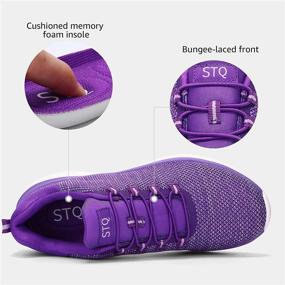 img 1 attached to STQ Lightweight Women's Athletic Sneakers: Walking Comfort in Every Step