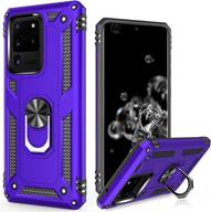 ultimate protection with lumarke galaxy s20+ ultra case: passes 16ft drop 💪 test, military grade heavy duty cover with magnetic kickstand and car mount compatible, purple logo