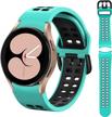 silicone fashion band for samsung galaxy watch 5 & 4, watch 4 classic, and galaxy watch 3 - soft, no-gaps design, printed sport replacement strap for men and women by koelin logo