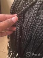 img 1 attached to Realistic Hand-Braided Synthetic Lace Front Wig With Baby Hair - Kalyss 31, Natural Side Parting And Lightweight, 13X6 Wide Lace, Ideal For Braiding Hair, Cornrow, Box Twist, And Lace Frontal review by Eric Hanson