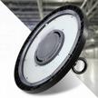 ehh ufo led high bay light - 150w 21,000lm - ultra-bright dimmable solution for warehouses and workshops - ip65 waterproof and safe rope included logo